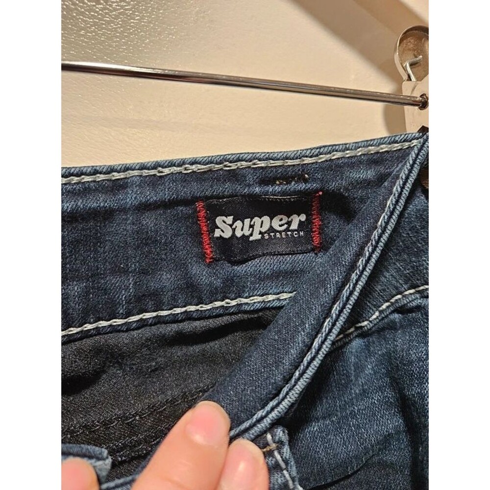 Silver Jeans Suki Mid Super Skinny Womens Blue Distressed Denim Jeans w31×L31 - Picture 4 of 11